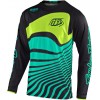 CAMISOLA TROY LEE DESIGNS 2021 GP AIR DRIFT - PRETO / VERDE TURQUES